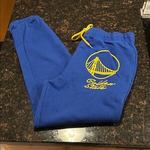 NBA Blue and Yellow Golden State Joggers